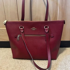 Brand new Coach Gallery Tote in cherry red